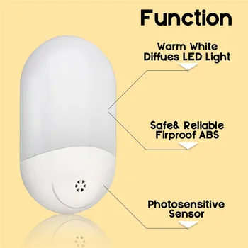 1/2/4/6pcs LED PIR Motion Sensor Smart Night Lights AC100-240V za kupaonicu Home Lamp Lighting Bulb US UK EU Plug topla bijela