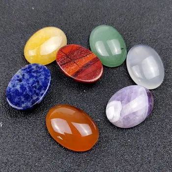 1 Set 7 Kamenja Čakre Prirodni Zdrav Crystal Ugravirano Dragulji Reiki Anksioznost Stana Duhovni Kvarc