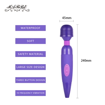 10 brzina G-Spot vibrator za žene stimulator klitorisa previsokog USB stick AV vibrator maser dildo sex shop za parove