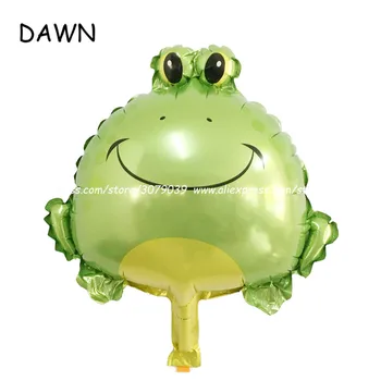 10 kom. / lot mini Zelena žaba crtani balon aluminijske folije baloni životinja žaba balon helij igračke na napuhavanje
