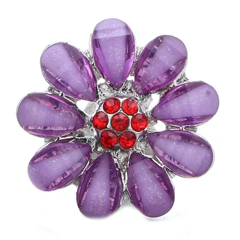 10 kom./lot novi Ugriz nakit cvijet posrebreni gumb Ugriz idealni DIY 18 mm zasun narukvica i ogrlica narukvica gumb nakit