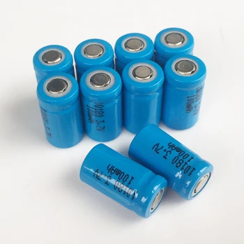 10шт 3.7 V 10180 li-ion punjiva baterija li-ion cell baterias pilas 100MAH za led svjetiljke digitalnih uređaja
