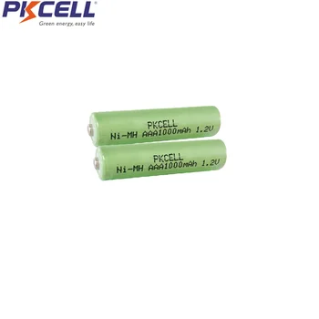 10шт PKCELL NiMH AAA baterija baterija baterija baterija baterija aaa 1000mah 1.2 V baterije gumb je Gornji panik lampa, газонная lampa, bežični telefon,