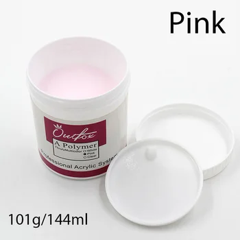 144 ml professional akrilni polimer tekući puder transparentno roza, bijela boja francuski Graditelj za tekućine monomera Produljivanje noktiju