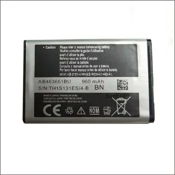 1pc Za Samsung W559 S5620 S5630C C3200 F339 S5296 baterija AB463651BC C3322 AB463651BE AB463651BU GT-C3530 GT-S5610 novi