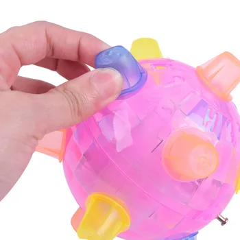 2019 New LED Jumping Joggle Sound Sensitive Vibrating Powered Ball Game Kids Flashing Ball Toy Jak dječje zabavna igračka