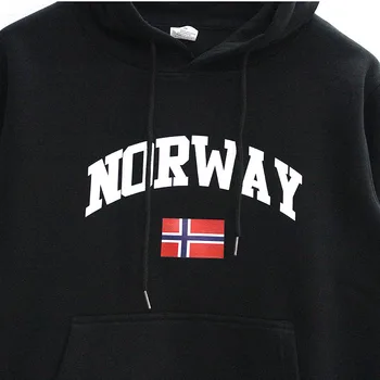2019 Novi Zastava Norveške Muškarci Hoodies WomenFleece Kaput Sjeverna Europa Osoba Munja Ulica Odjeća Branded Odjeću Svakodnevni Marka