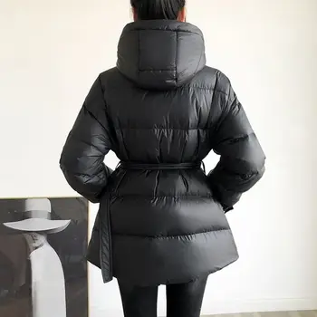 2020 novi zimski kaput za ženska moda pojas s kapuljačom toplo pamučna jakna žene zgušnjavaju kvalitetne Ženske kapute i jakne