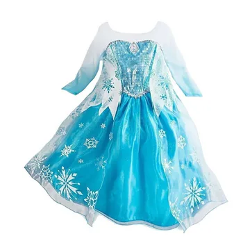 2021 nova božićna haljina djevojke cosplay Elsa Snježna Kraljica Princeza odijelo sa dugim rukavima dječji Halloween Dan Rođenja kompleta odjeće