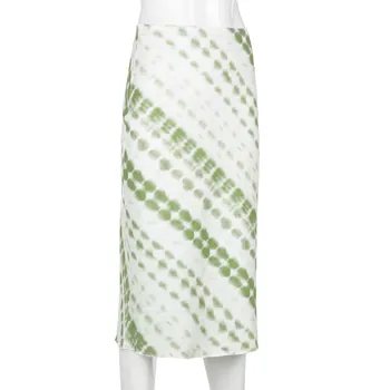 2021 Proljeće elegantan solidan paket s visokim strukom hip suknja svakodnevni jednostavna trapezoidni-link ženska suknja srednja dužina ženske suknje femme jupes