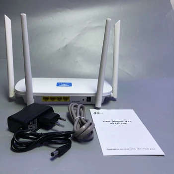 300 Mb / s ruter 4G LTE i Wifi CPE 4 antena sa visokim pojačanjem 4G router FDD B1/3/7/8/20 vanjska antena 4G LTE CPE Router EU Plug
