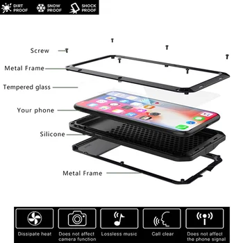 360 potpuna zaštita Doom metalni oklop torbica za telefon iPhone 11 Pro XS Max XR X 6 6S 7 8 Plus 5S Cases šok-dokaz prašinu torbica
