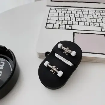3D slatka skuter za Airpods 2 Case silikonski pribor za slušalice poklopac slušalice za Air pods Anti-fall Protection Case s kukom