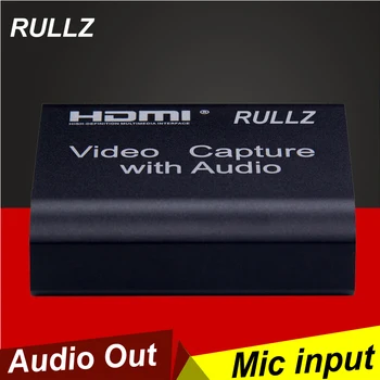 4K USB 2.0, HDMI Video Capture Card PS4 Game Hvatač OBS Live Streaming Emitiranje Plate w / 3.5 mm Slušalice Audio Out ulaz za mikrofon
