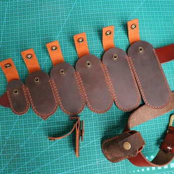 7 dizajna prvi sloj Crazy horse daje koža nož na sklapanje alat kliješta brze gumb torbica ljuska zona kopča remena