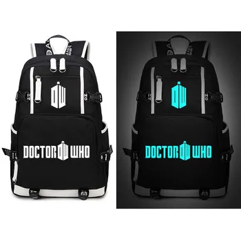Anime je Doktor Koji je policija box USB ruksak torba lampica putovanja knjiga školske torbe cosplay Muškarci Žene student škola paket ruksak