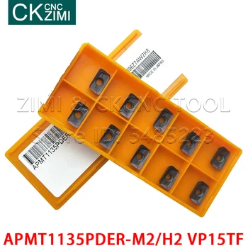 APMT1135PDER-M2 APMT1135PDER-H2 VP15TF glodanje, tokarenje alati твердосплавные ploče oštrice reznog alata CNC okretanje rezač APMT 1135 PDER