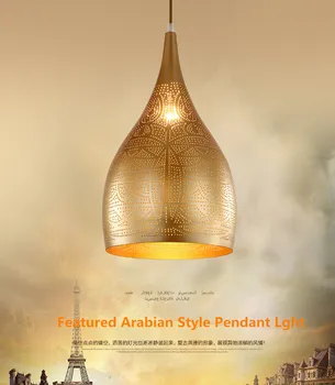 Arabian Style Pendan Light Modern Led Pendan Lamp Iron Hang Lamp for dining room restaurant Bar Indoor lighting