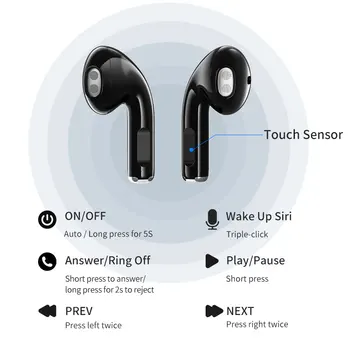 AWEI T17 TWS Bluetooth slušalice su bežične slušalice Gaming Mini Half in Ear Type-C kabel za punjenje torbica s mikrofonom za sportske igre