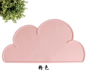 Besplatna dostava 47.8*27 cm*0.3 cm oblaka oblika silikon djeca ploče stol mat mat kuhinja jastučići vodootporan izdvojeni Placemat bar mat