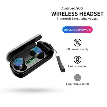 Bežične Bluetooth slušalice s mikrofonom sportske vodootporan bežične slušalice slušalice zaslon osjetljiv na dodir za upravljanje glazbene slušalice za telefon