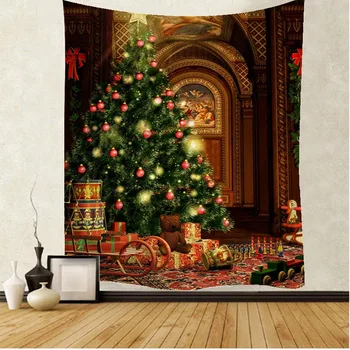 Božićno drvce tapiserija Mandala tapiserija hipi makrame zidna tapiserija boho dekor čarolije tapiserija