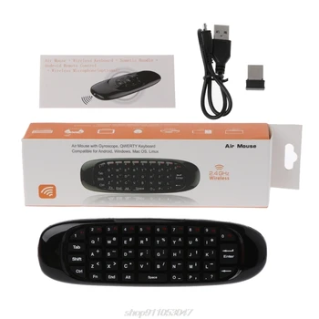 C120 Fly Air Mouse With Voice Search Mic 2.4 G Mini Wireless Keyboard for PC TV D17 20 Dropshipping