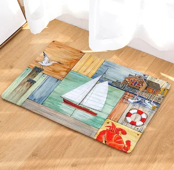 CAMMITEVER geometrijski jedriličarska brod morska tema rak Svjetionik tepisi za kuhinje paul vrata tepisi na otvorenom tepih tepih kupaonica 2019