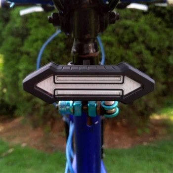 Daljinski upravljač bežični Biciklistička fenjer vodootporno stražnje stražnje svjetlo USB punjenje 2 strelice Biciklizam svjetlo sigurnosti okretni signal svjetlo
