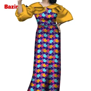 Dashiki Print Dresses for Women 2021 Fashion Half Sleeve je Afrička Stranka Dress Plus Size Bazen Riche 6XL Afrička odjeća WY5792