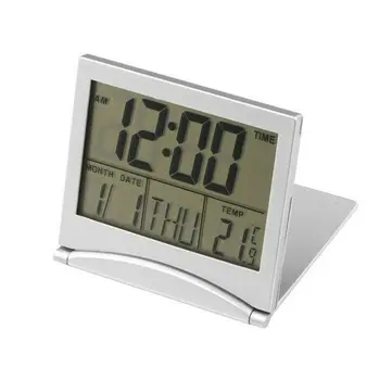 Digitalni Kalendar Temperatura Glasovni Alarm E-Ponavljanje DisplayThermometer Sat Vremenska Stanica Sklopivi Datum Desktop