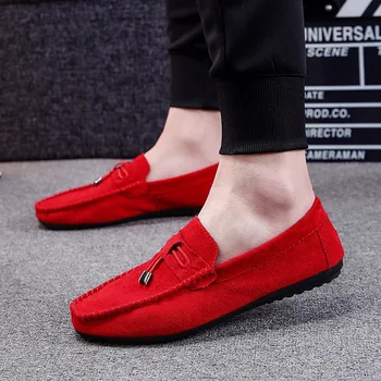 Dizajnerske cipele Men Zapatos De Hombre Slip-On Men Loafers Shoes casual muške cipele Adult Red Driving Mocasin Soft Non-slip Loafer
