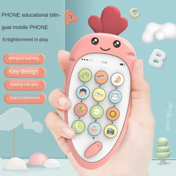 Dječji telefonske igračke za novorođene bebe 0-12 mjeseci igračka mobilni telefon za djecu djeca uče obrazovni telefon Montessori glazbena igračka