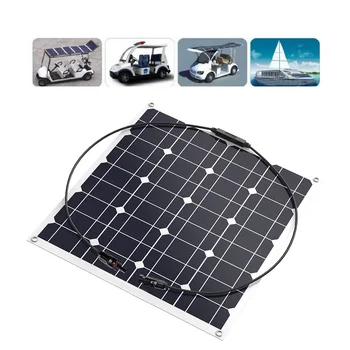 Fleksibilni solarni panel 50 W монокристаллический solarne ćelije 50 W w fotoelektrični element 12v solarni panel power bank