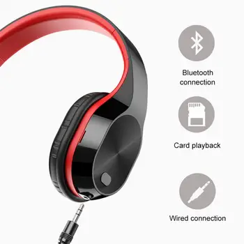 HiFi stereo slušalice Bluetooth slušalice glazba slušalice i podrška za SD-kartice s mikrofon za mobilne Xiaomi Iphone Sumsamg Tablet