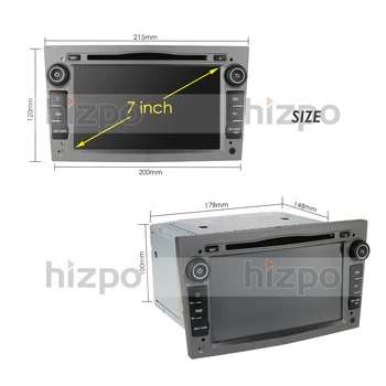 Hizpo 2 Din 4G 64G Android 10 auto DVD stereo Radio player za Opel Astra H G J Vectra Antara Zafira Corsa Vivaro Meriva Veda GPS