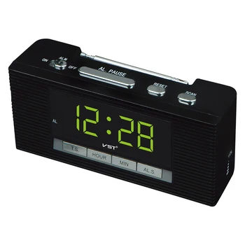Hot LED Digital Desktop Alarm Clock Radio Function Radio Alarm Clock Digital Table Clock Led Home Decor Reveil EU Plug 220V