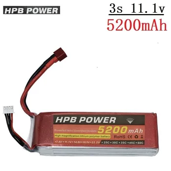 HPB POWER 5200mAh 11.1 v Lipo Bettary for Rc Helicopter Car boat Airplane RC toys 11.1 v Li-Polymer battery 5200mah 35C 3s battery