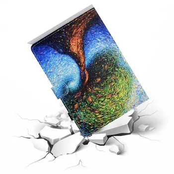 Ispis umjetna koža Flio knjiga štand torbica za Samsung Galaxy Tab, A 8.0 cm SM P350 P355 T350 T355 Tablet moda cover + ručka
