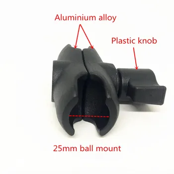 Jadkinsta performansi aluminij 1 Inch Ball Mount Double Socket Arm Extension Moto Mount za Gopro Spadalo GPS smartphone motor držač