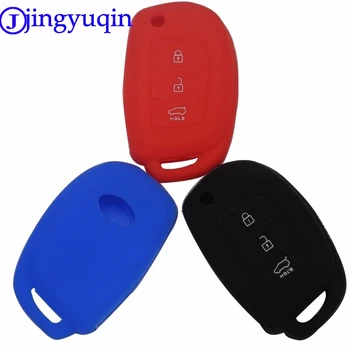 Jingyuqin 10 kom. novi 3 tipke silikon daljinski flip styling automobila ključ torbica za Hyundai i10 i30 IX25 IX35 IX45 Elantra Accent