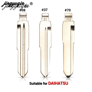 Jingyuqin za Daihatsu Charade Copen Cuore Feroza DH4R TOY41 MIT8 Blade 15pcs #70 37 No. 08 Remote Key Blade Tip Flip Key Blank
