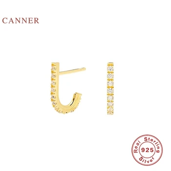 Kanner je jednostavan jednom retku naušnice za žene trenutno srebra 925 piercing naušnice korejski fin nakit Pendientes