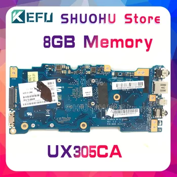 KEFU UX305CA motherboad za ASUS Zenbook UX305C UX305 UX305CA matična ploča laptopa testirana na rad originalnog procesora M3-6Y30 CPU, 8GB RAM-a