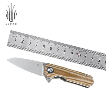Kizer Taktički Knife Lieb V2541N4 2020 New Micarta Handle Knife Mini Pocket Knife for Outdoor Bushcraft