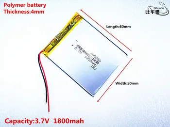 Kvalitetan 3.7 V,1800mAH,405060 polimer li-ion / li-ion baterija za igračke,POWER BANK,GPS,mp3,mp4