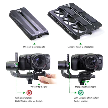 Lanparte Ronin S Offset Plate for BMPCC 6K 4K for Blackmagic Design Pocket Cinema Camera for DJI Gimbal Camera Accessories