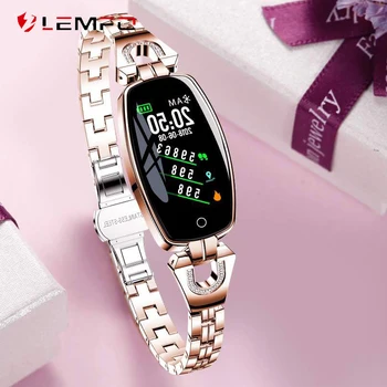 LEMFO H8 Smart Watch Women Lady Touch Screen Heart Rate Monitor Blood Pressure fitness narukvica Smartwatch For Android IO