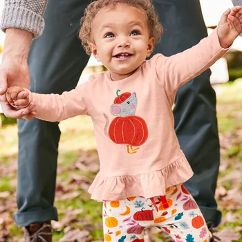 Little Maven Baby Girl Clothes 2020 New Miris Casual Cotton Brand Animal Shirt + Voće Print Pants Children Set 20508