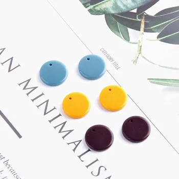Ljeto candy boje akril okrugle naušnice privjesak DIY ručni rad, nakit naušnice pribor materijal 10шт